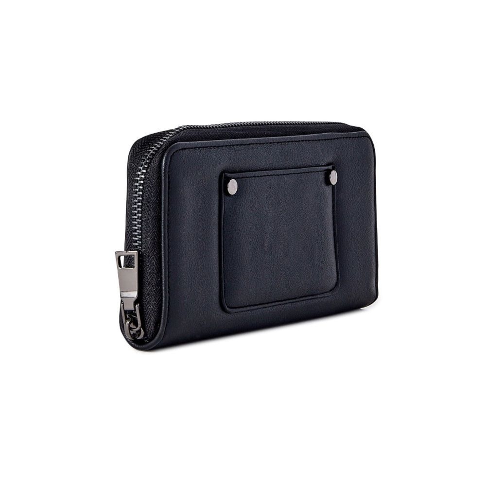 NWT women’s black wallet Zip Around Card Holder Organizer Zip Around Clutch